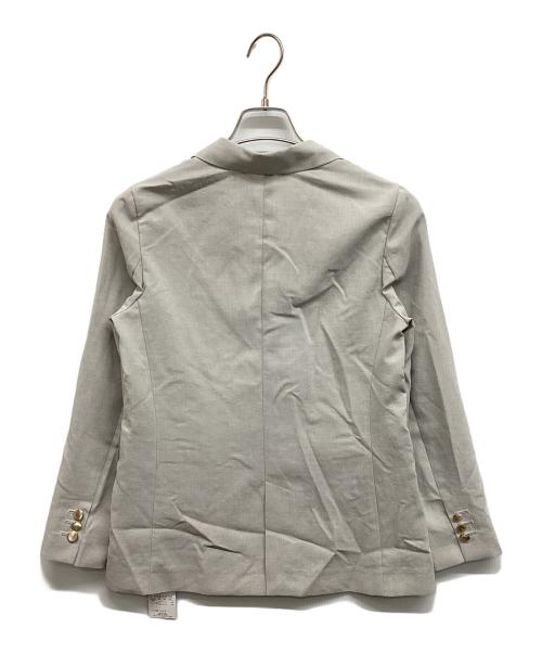 NOLLEY'S sophi（ノーリーズソフィー）NOLLEY'S sophi (ノーリーズソフィー) ウォッシャブルライトドライシャンブレージャケット グレー サイズ:34 未使用品の古着・服飾アイテム