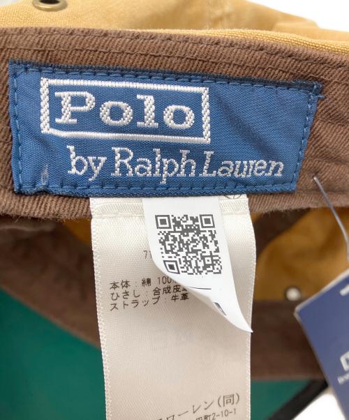 POLO RALPH LAUREN（ポロ・ラルフローレン）POLO RALPH LAUREN (ポロ・ラルフローレン) ポロカントリーロングビルキャップ イエローの古着・服飾アイテム