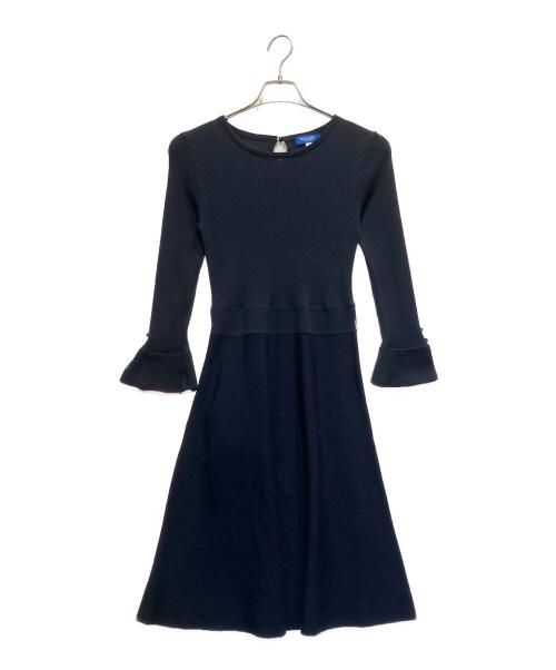 BLUE LABEL CRESTBRIDGE（ブルーレーベルクレストブリッジ）BLUE LABEL CRESTBRIDGE (ブルーレーベルクレストブリッジ) ニットワンピース ネイビー サイズ:38の古着・服飾アイテム