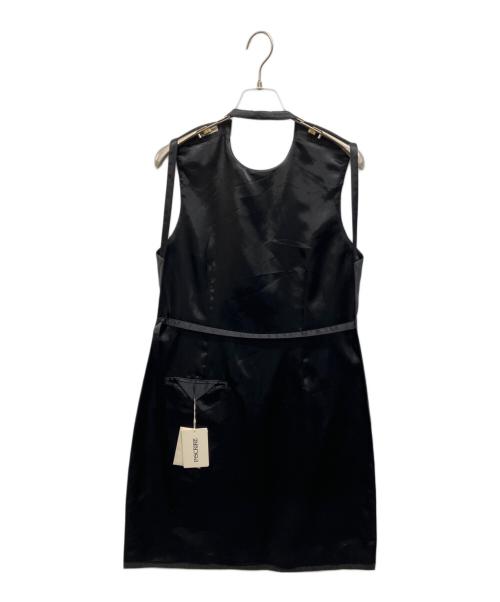 INSCRIRE（アンスクリア）INSCRIRE (アンスクリア) Wool Front Dress ウール フロント ドレス チャコールグレー サイズ:36の古着・服飾アイテム