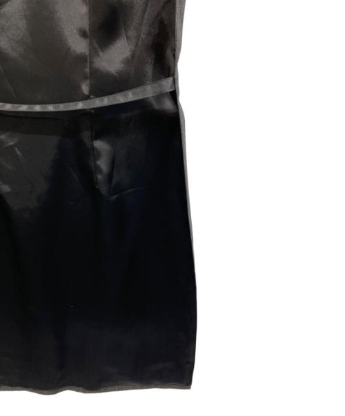 INSCRIRE（アンスクリア）INSCRIRE (アンスクリア) Wool Front Dress ウール フロント ドレス チャコールグレー サイズ:36の古着・服飾アイテム