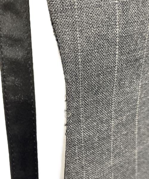 INSCRIRE（アンスクリア）INSCRIRE (アンスクリア) Wool Front Dress ウール フロント ドレス チャコールグレー サイズ:36の古着・服飾アイテム