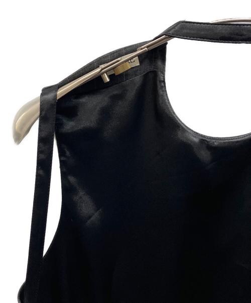 INSCRIRE（アンスクリア）INSCRIRE (アンスクリア) Wool Front Dress ウール フロント ドレス チャコールグレー サイズ:36の古着・服飾アイテム