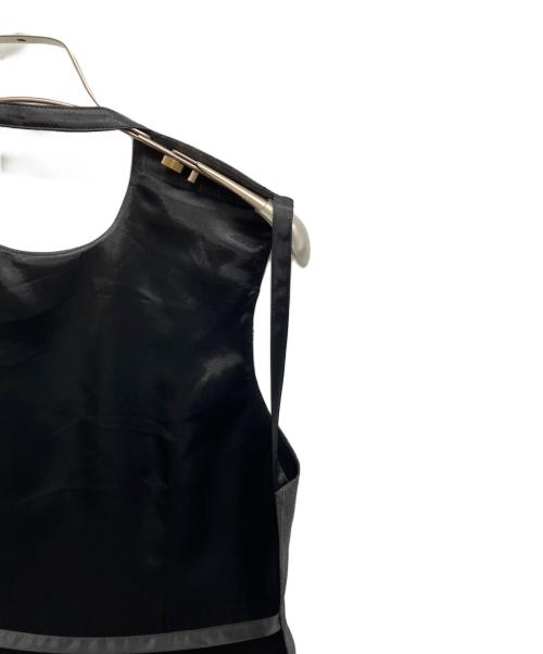 INSCRIRE（アンスクリア）INSCRIRE (アンスクリア) Wool Front Dress ウール フロント ドレス チャコールグレー サイズ:36の古着・服飾アイテム