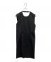 INSCRIRE（アンスクリア）の古着「Wool Front Dress ウール フロント ドレス」｜チャコールグレー