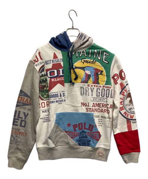 POLO RALPH LAUREN（ポロ・ラルフローレン）POLO RALPH LAUREN (ポロ・ラルフローレン) パッチワークパーカー マルチカラー サイズ:S 未使用品の古着・服飾アイテム