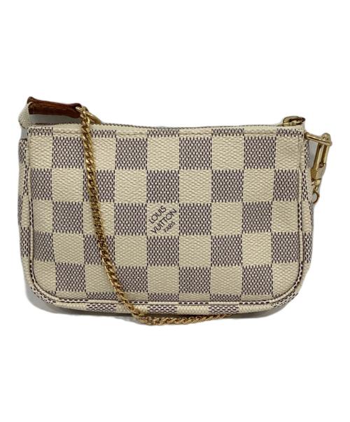 LOUIS VUITTON（ルイ ヴィトン）LOUIS VUITTON (ルイ ヴィトン) ミニポシェット アクセソワール　ポーチ ホワイトの古着・服飾アイテム