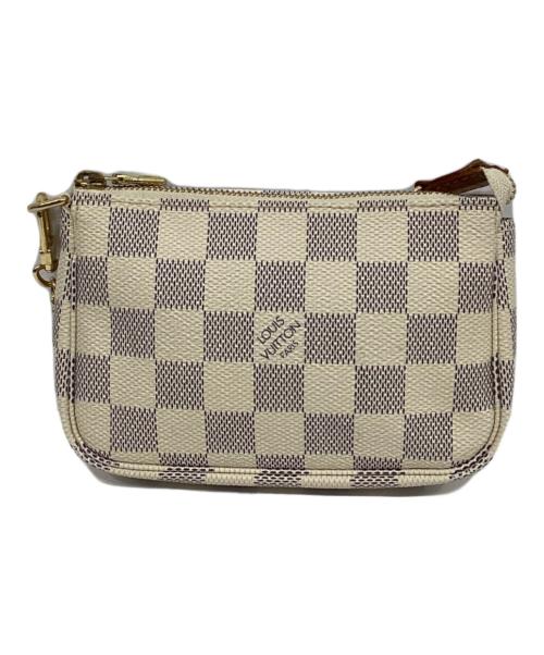 LOUIS VUITTON（ルイ ヴィトン）LOUIS VUITTON (ルイ ヴィトン) ミニポシェット アクセソワール　ポーチ ホワイトの古着・服飾アイテム