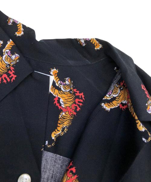WACKO MARIA（ワコマリア）WACKO MARIA (ワコマリア) TIM LEHI S/S HAWAIIAN SHIRT TYPE 4 ブラック サイズ:Sの古着・服飾アイテム