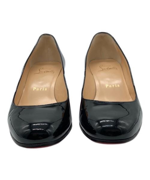 Christian Louboutin（クリスチャン・ルブタン）Christian Louboutin (クリスチャン・ルブタン) Miss Sab 55 パテントレザーパンプス ブラック サイズ:35の古着・服飾アイテム