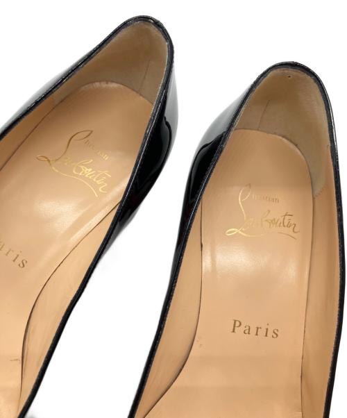 Christian Louboutin（クリスチャン・ルブタン）Christian Louboutin (クリスチャン・ルブタン) Miss Sab 55 パテントレザーパンプス ブラック サイズ:35の古着・服飾アイテム