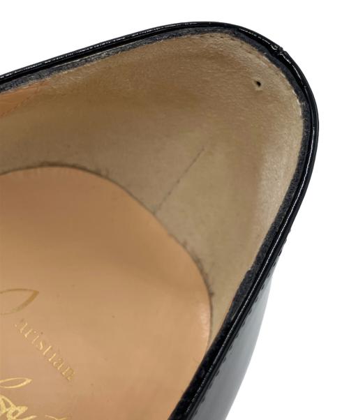 Christian Louboutin（クリスチャン・ルブタン）Christian Louboutin (クリスチャン・ルブタン) Miss Sab 55 パテントレザーパンプス ブラック サイズ:35の古着・服飾アイテム