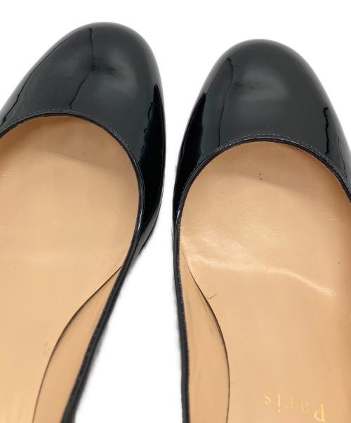Christian Louboutin（クリスチャン・ルブタン）Christian Louboutin (クリスチャン・ルブタン) Miss Sab 55 パテントレザーパンプス ブラック サイズ:35の古着・服飾アイテム