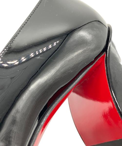 Christian Louboutin（クリスチャン・ルブタン）Christian Louboutin (クリスチャン・ルブタン) Miss Sab 55 パテントレザーパンプス ブラック サイズ:35の古着・服飾アイテム