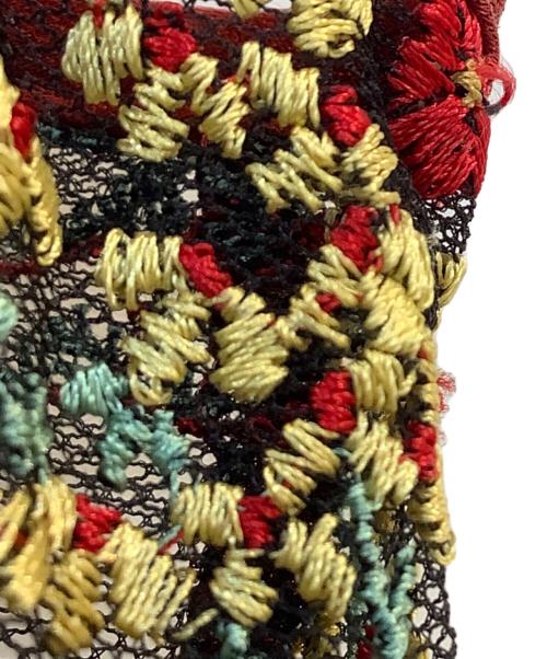 Mame Kurogouchi（マメクロゴウチ）mame kurogouchi (マメクロゴウチ) Floral Lace Sleeveless Top レッド サイズ:1の古着・服飾アイテム