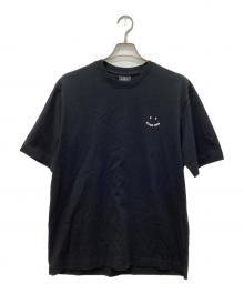 PS Paul Smith（ＰＳポールスミス）の古着「'Happy' 半袖Tシャツ」｜ブラック