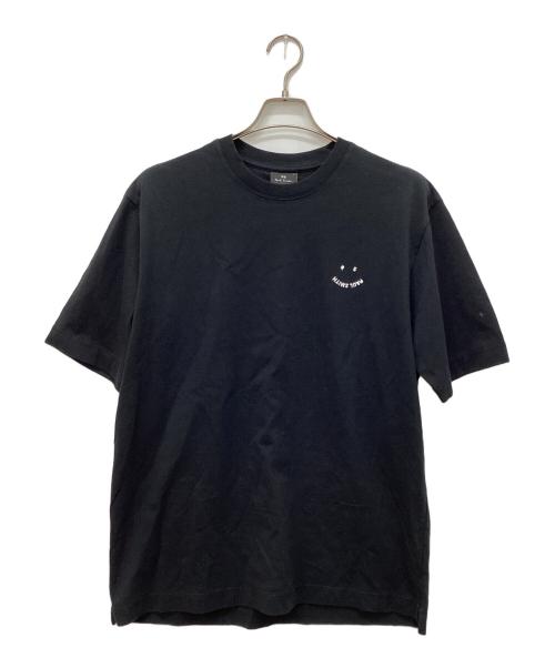 PS Paul Smith（ＰＳポールスミス）PS Paul Smith (ＰＳポールスミス) 'Happy' 半袖Tシャツ ブラック サイズ:Lの古着・服飾アイテム