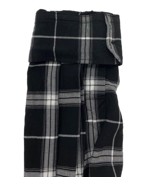 BALENCIAGA（バレンシアガ）BALENCIAGA (バレンシアガ) バックロゴチェックシャツ ブラック サイズ:38の古着・服飾アイテム