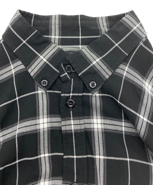 BALENCIAGA（バレンシアガ）BALENCIAGA (バレンシアガ) バックロゴチェックシャツ ブラック サイズ:38の古着・服飾アイテム