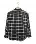 BALENCIAGA (バレンシアガ) バックロゴチェックシャツ ブラック サイズ:38：30000円