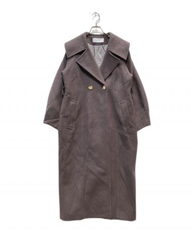 中古・古着通販】MURRAL (ミューラル) Curvy wool coat パープル