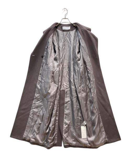 MURRAL（ミューラル）MURRAL (ミューラル) Curvy wool coat パープル サイズ:Freeの古着・服飾アイテム