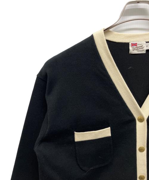 Traditional Weatherwear（トラディショナルウェザーウェア）Traditional Weatherwear (トラディショナルウェザーウェア) アークリー ニット V ロング ブラック サイズ:Sの古着・服飾アイテム