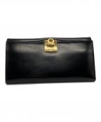 Salvatore Ferragamoサルヴァトーレ フェラガモ）の古着「二つ折りガンチーニ長財布」｜ブラック