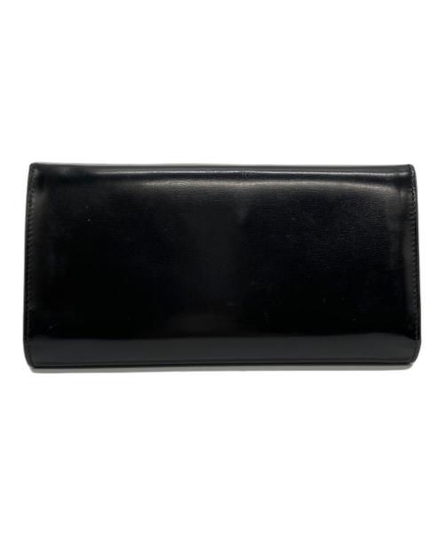 Salvatore Ferragamo（サルヴァトーレ フェラガモ）Salvatore Ferragamo (サルヴァトーレ フェラガモ) 二つ折りガンチーニ長財布 ブラックの古着・服飾アイテム