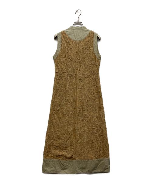 TODAYFUL（トゥデイフル）TODAYFUL (トゥデイフル) Embroidery Mesh Dress ベージュ サイズ:36の古着・服飾アイテム