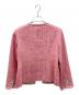 ANAYI (アナイ) ミニドットツイードノーカラー ジャケット ピンク サイズ:38：32000円