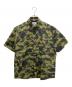 A BATHING APE（アベイシングエイプ）の古着「1ST CAMO RELAXED S/S SHIRT」｜グリーン