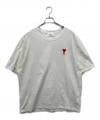 AMI Alexandre Mattiussiアミアレクサンドルマテュッシ）の古着「ロゴ刺繍tシャツ」｜ホワイト