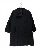 ES:Sエス）の古着「トレンチコート ポリエステルタイプライター」｜ネイビー