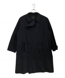 ES:S（エス）の古着「トレンチコート ポリエステルタイプライター」｜ネイビー