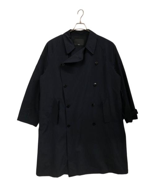 ES:S（エス）ES:S (エス) トレンチコート ポリエステルタイプライター ネイビー サイズ:2の古着・服飾アイテム