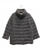 HERNOヘルノ）の古着「ツイードダウンジャケット」｜ブラック