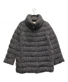 HERNO（ヘルノ）の古着「ツイードダウンジャケット」｜ブラック