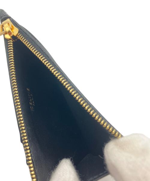 CELINE（セリーヌ）CELINE (セリーヌ) ジップ付きカードホルダー ブラックの古着・服飾アイテム