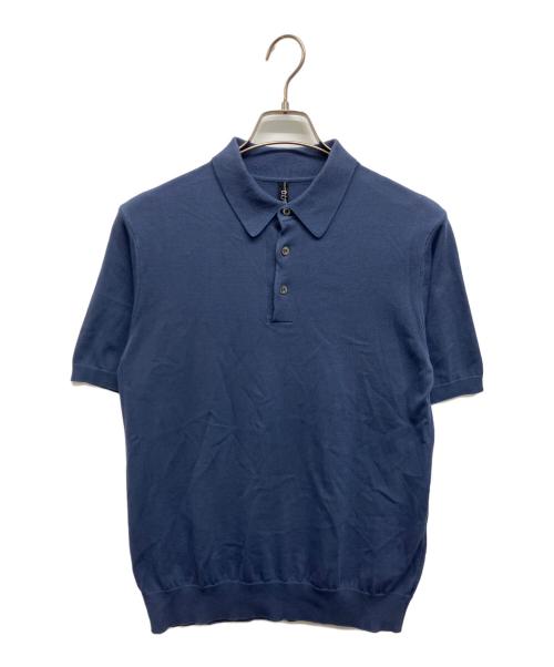30/70 trentasettanta（トレンタセッタンタ）30/70 trentasettanta (トレンタセッタンタ) ニットポロシャツ ネイビー サイズ:46の古着・服飾アイテム