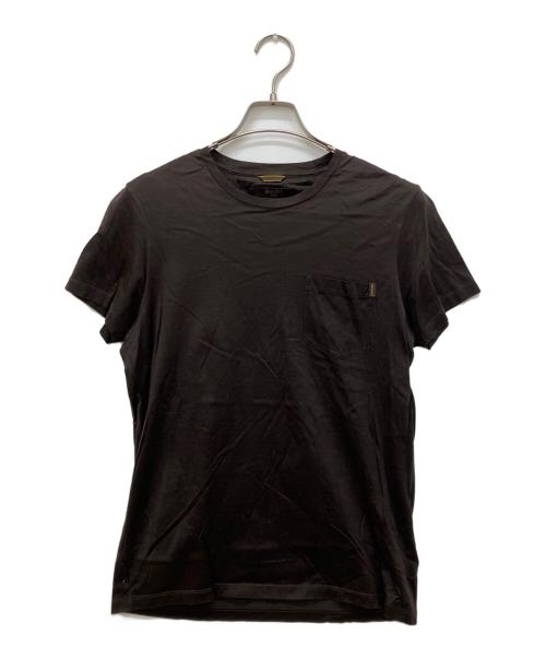 MOORER（ムーレー）MOORER (ムーレー) ポケットTシャツ ブラウン サイズ:46の古着・服飾アイテム