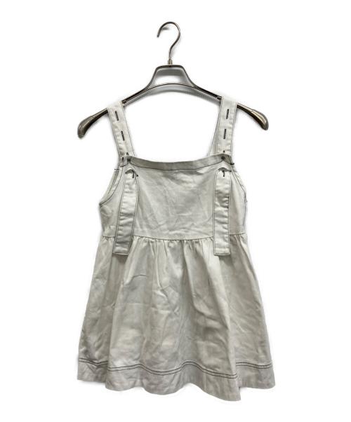 Ameri（アメリ）Ameri (アメリ) FRILL DENIM SET UP ホワイト サイズ:25の古着・服飾アイテム
