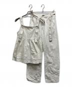 Ameriアメリ）の古着「FRILL DENIM SET UP」｜ホワイト