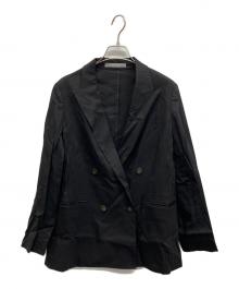 theory luxe（セオリーリュクス）の古着「リネンダブルジャケット」｜ブラック