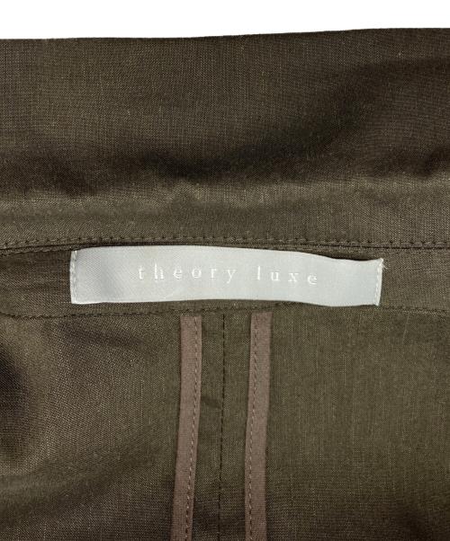 theory luxe（セオリーリュクス）theory luxe (セオリーリュクス) リネンテーラードジャケット オリーブ サイズ:36の古着・服飾アイテム