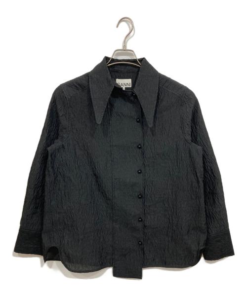 GANNI（ガニー）GANNI (ガニー) Jacquard Organza ブラック サイズ:34の古着・服飾アイテム