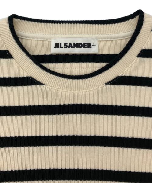 JIL SANDER+（ジルサンダープラス）JIL SANDER+ (ジルサンダープラス) ボーダーカットソー ベージュ サイズ:XSの古着・服飾アイテム
