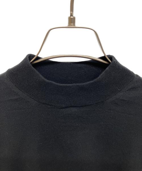 UNITED ARROWS（ユナイテッドアローズ）UNITED ARROWS (ユナイテッドアローズ) UNITED ARROWS コットン/ポリエステル モックネック Tシャツ COZY ブラック サイズ:Sの古着・服飾アイテム