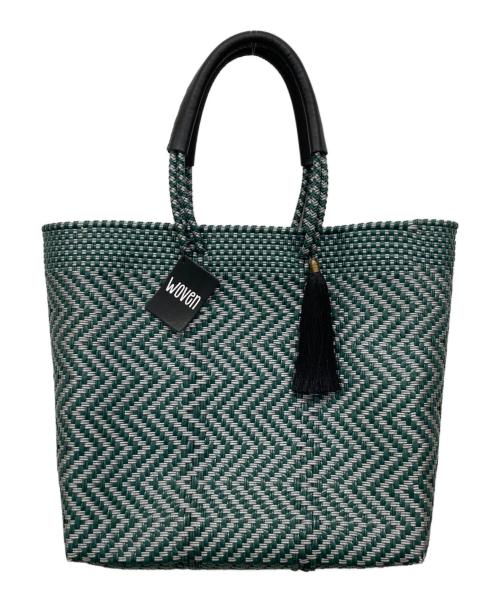 WOVEN（ウーヴン）WOVEN (ウーヴン) メルカドバッグ グリーンの古着・服飾アイテム