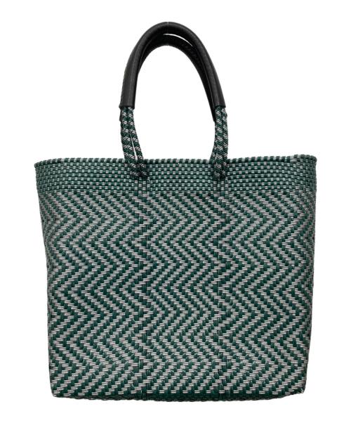 WOVEN（ウーヴン）WOVEN (ウーヴン) メルカドバッグ グリーンの古着・服飾アイテム